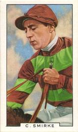 1936 Gallaher Famous Jockeys #10 Charlie Smirke Front
